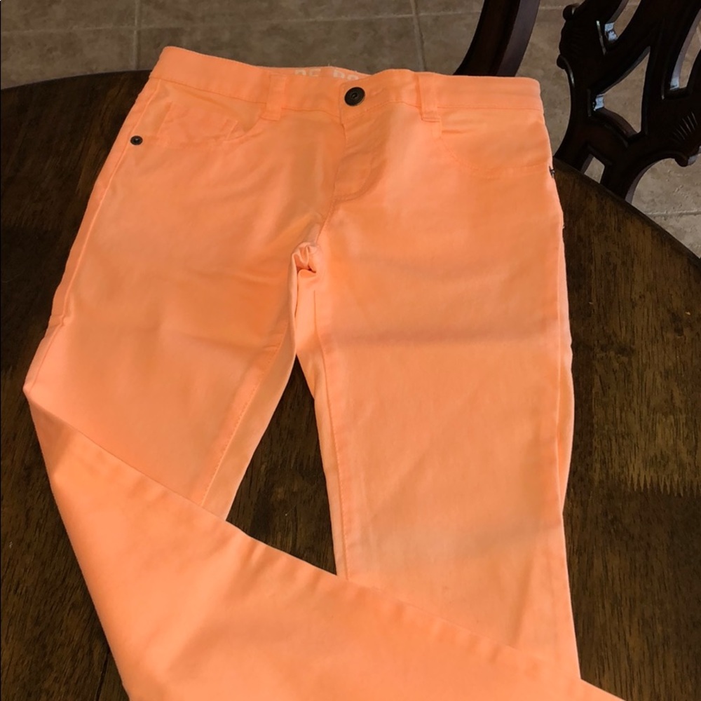 BNWOT crazy 8 neon orange skinny jeans
